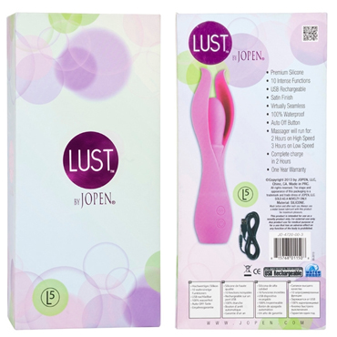 Вибромассажер с лепестками малый Lust by JOPEN L5  розовый (2)