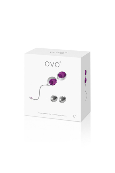 Вагинальные шарики из силикона L1 LOVE BALLS WHITE LIGHT VIOLET