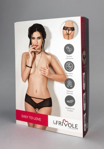 Дерзкие шортики с доступом и декоративной шнуровкой сзади (2)