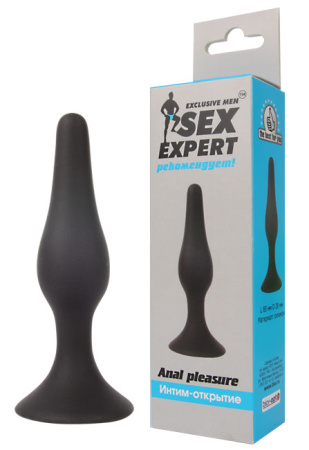 Втулка анальная цвет черный SEX EXPERT