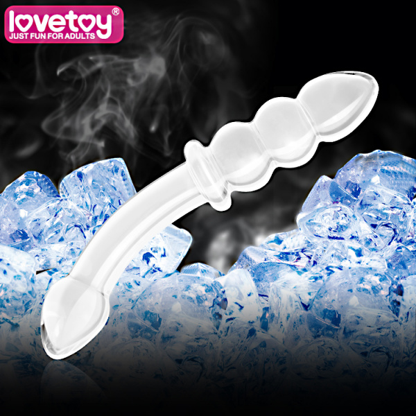 Анальный плаг из стекла розовый Lovetoy (1)