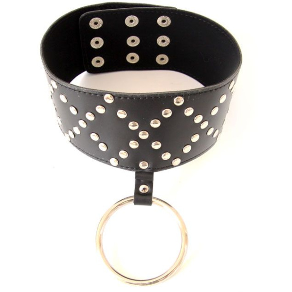 Ошейник с кольцом черный Ошейник с кольцом черный