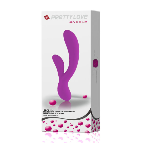 Вибромассажер с клиторальным стимулятором ANGELA 